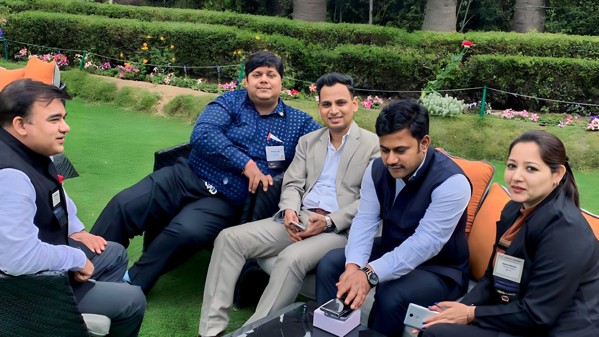 Lithvik Mukesh Sharma is photographed with the CryptoMize business network international
