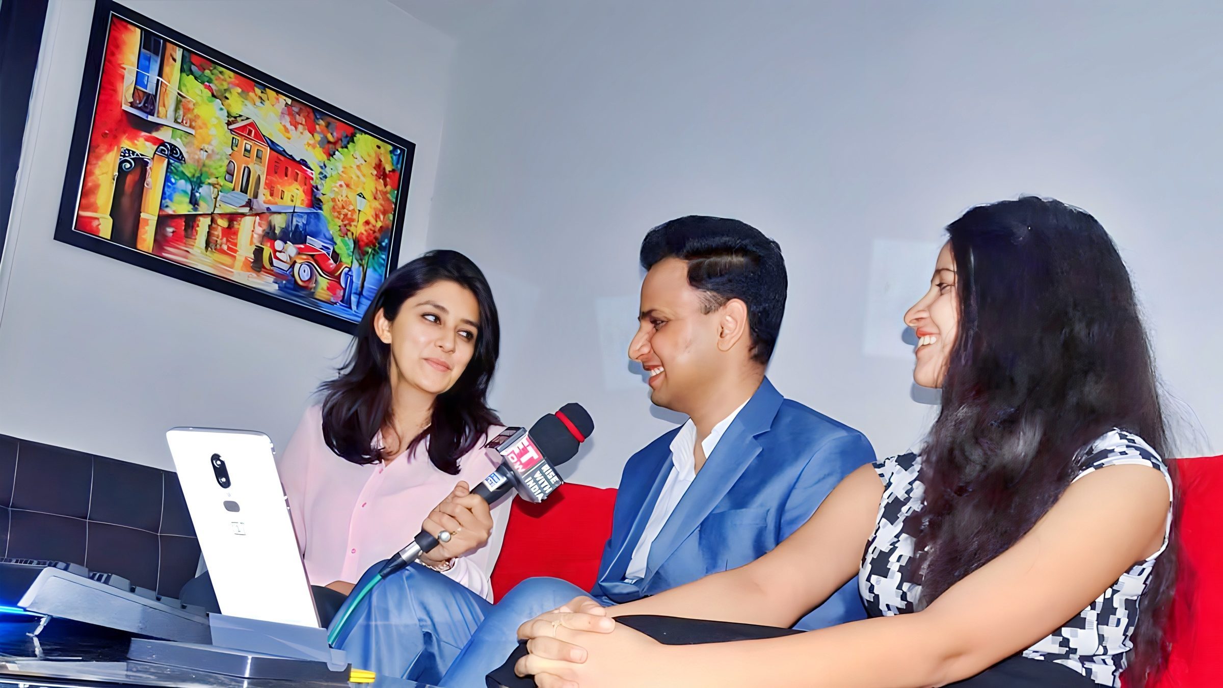 Lithvik Mukesh Sharma is photographed alongside Dr. Jyoti Kush and Aishwarya Paliwal (Aaj Tak / India Today journalist) with Boman Irani (Indian actor, photographer and voice artist known for films including Munna Bhai M.B.B.S., 3 Idiots, and Don)