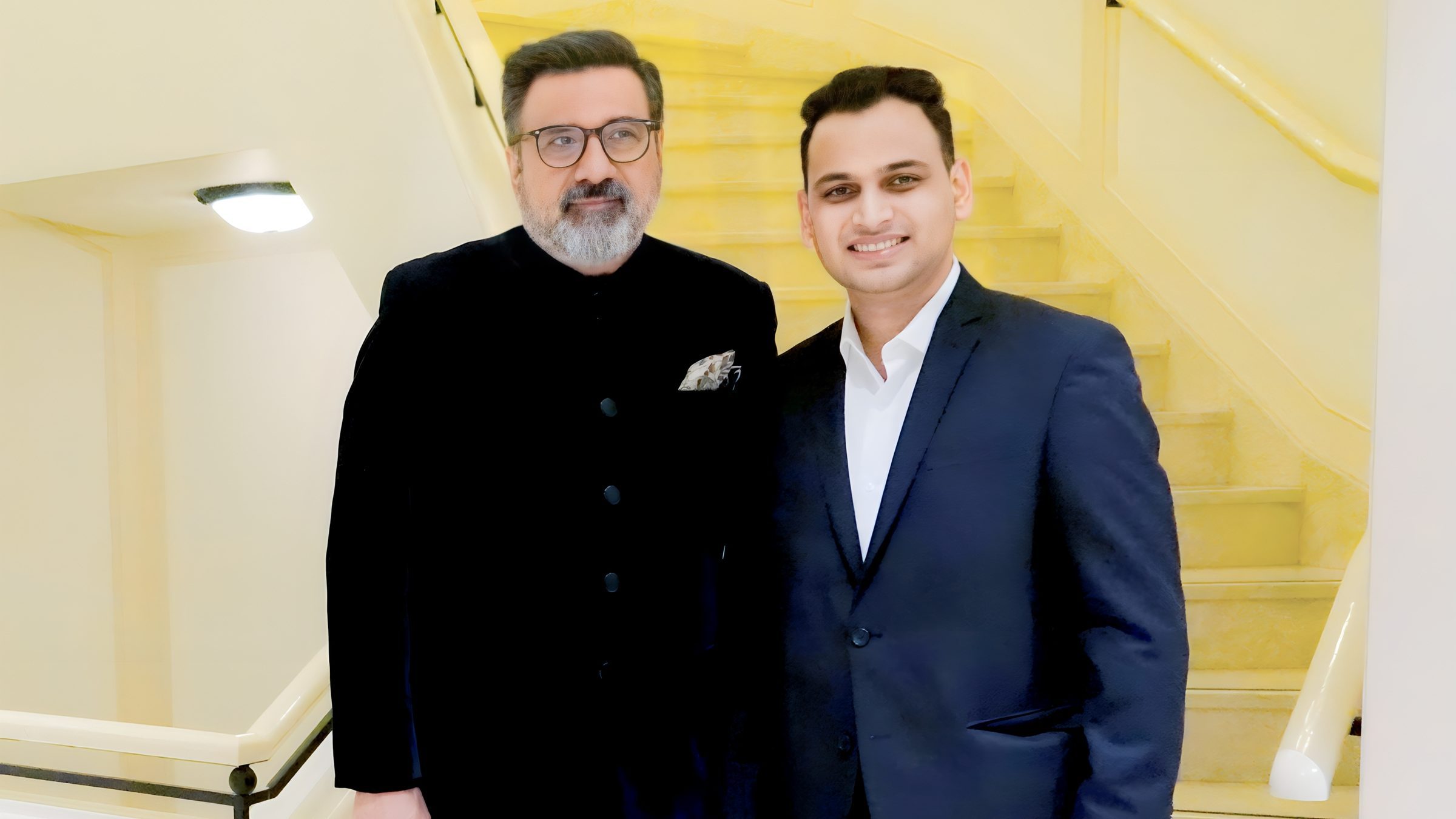 Lithvik Mukesh Sharma is photographed with Boman Irani (Indian actor, photographer and voice artist known for films including Munna Bhai Munna Bhai M.B.B.S., 3 Idiots, and Don) at the Tashkent Film Festival